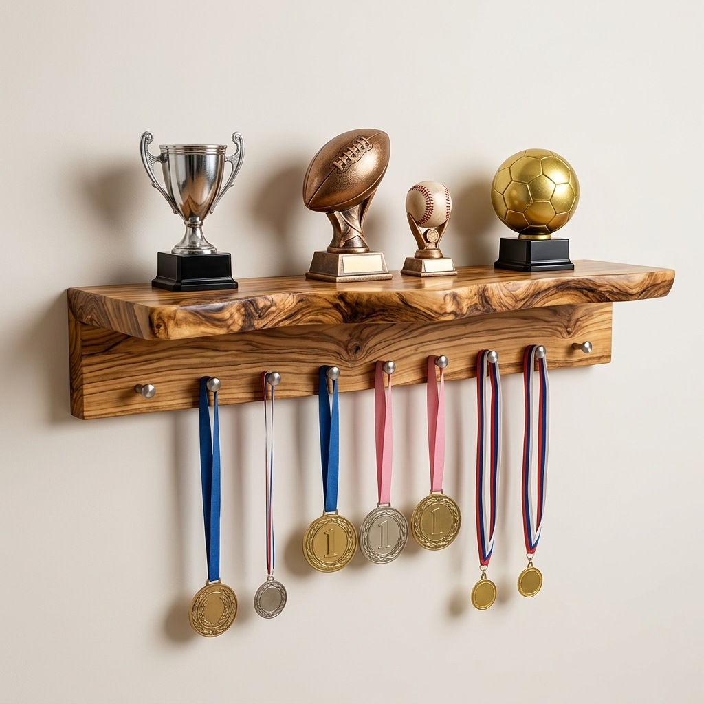 Wooden branch coat rack for entryway with sculptural design