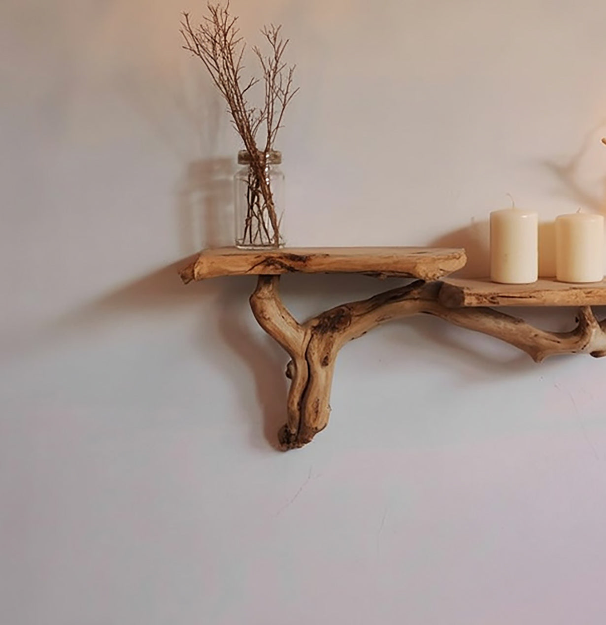 Live Edge Floating Shelves – Handcrafted Solid Wood Wall Decor