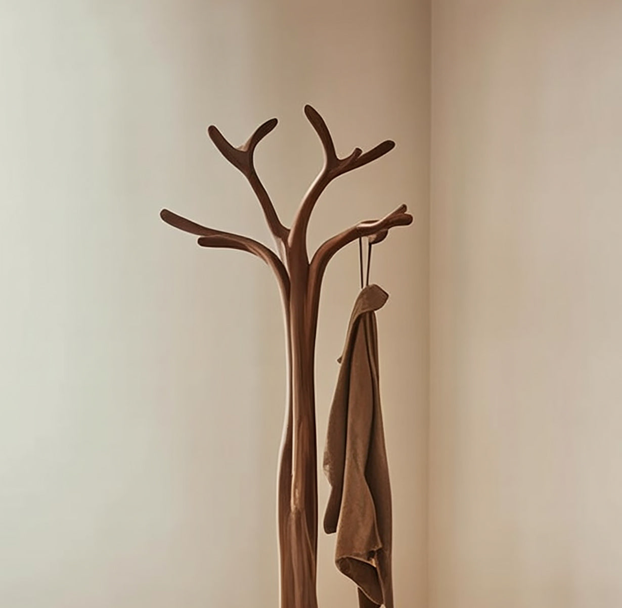 Wooden Hanging Tree Branch Clothes Rack – Vintage Wall Art