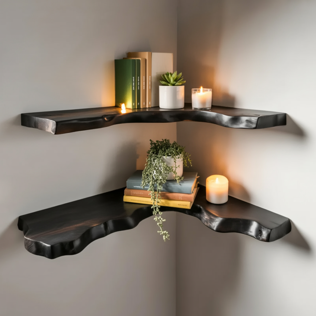 Organic live edge coffee table for modern home interiors