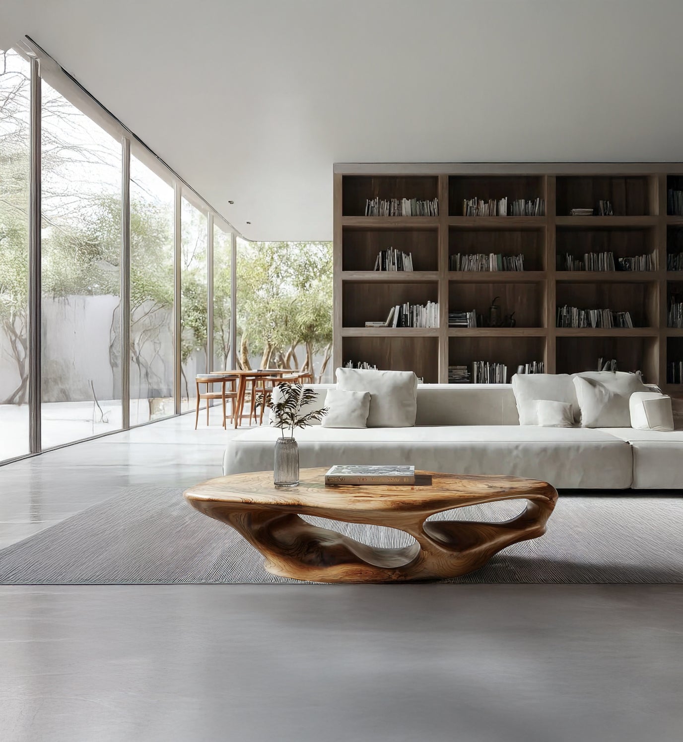 Rustic Low Live Edge Coffee Table – Reclaimed Farmhouse Wood